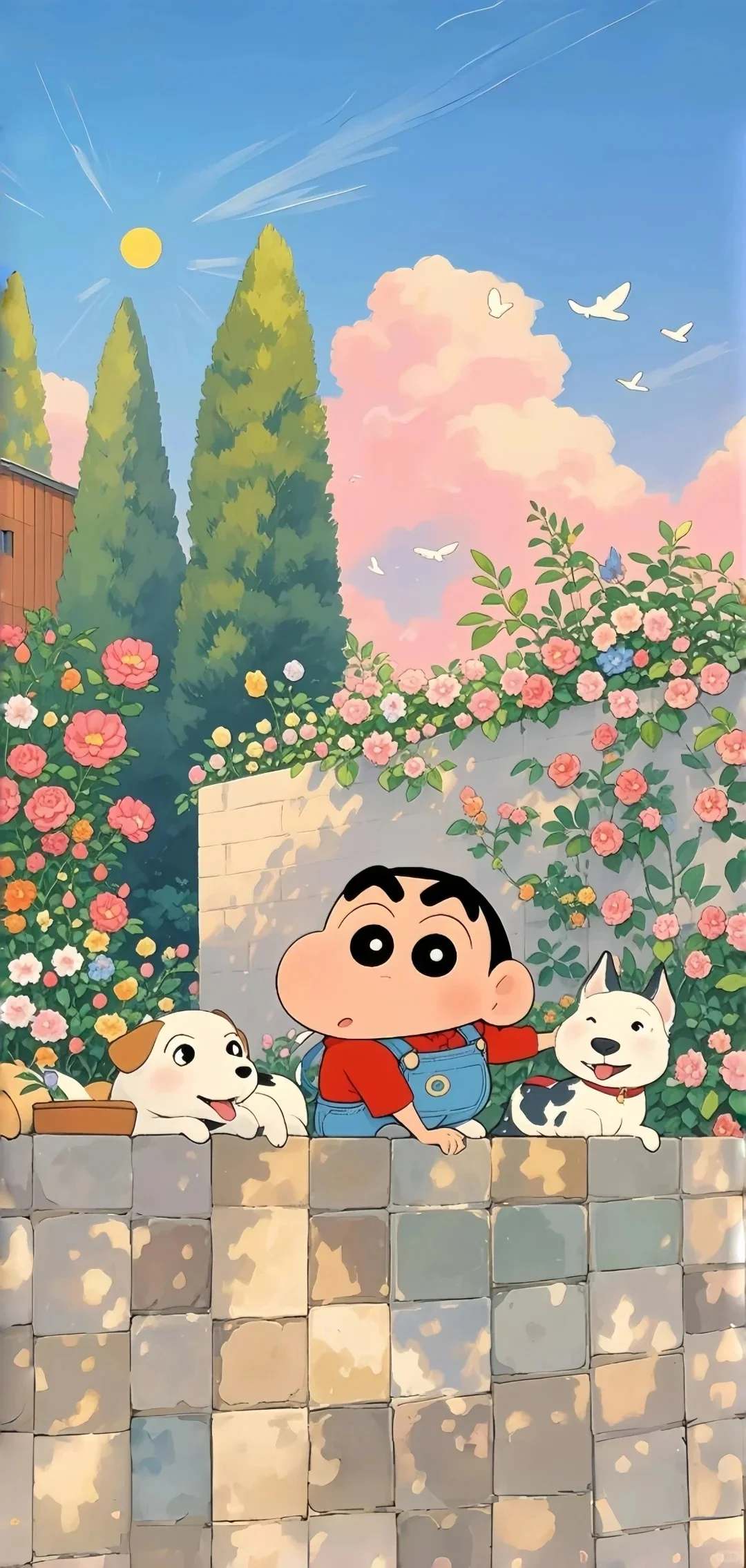 适合春天养眼的高清壁纸︱蜡笔小新系列