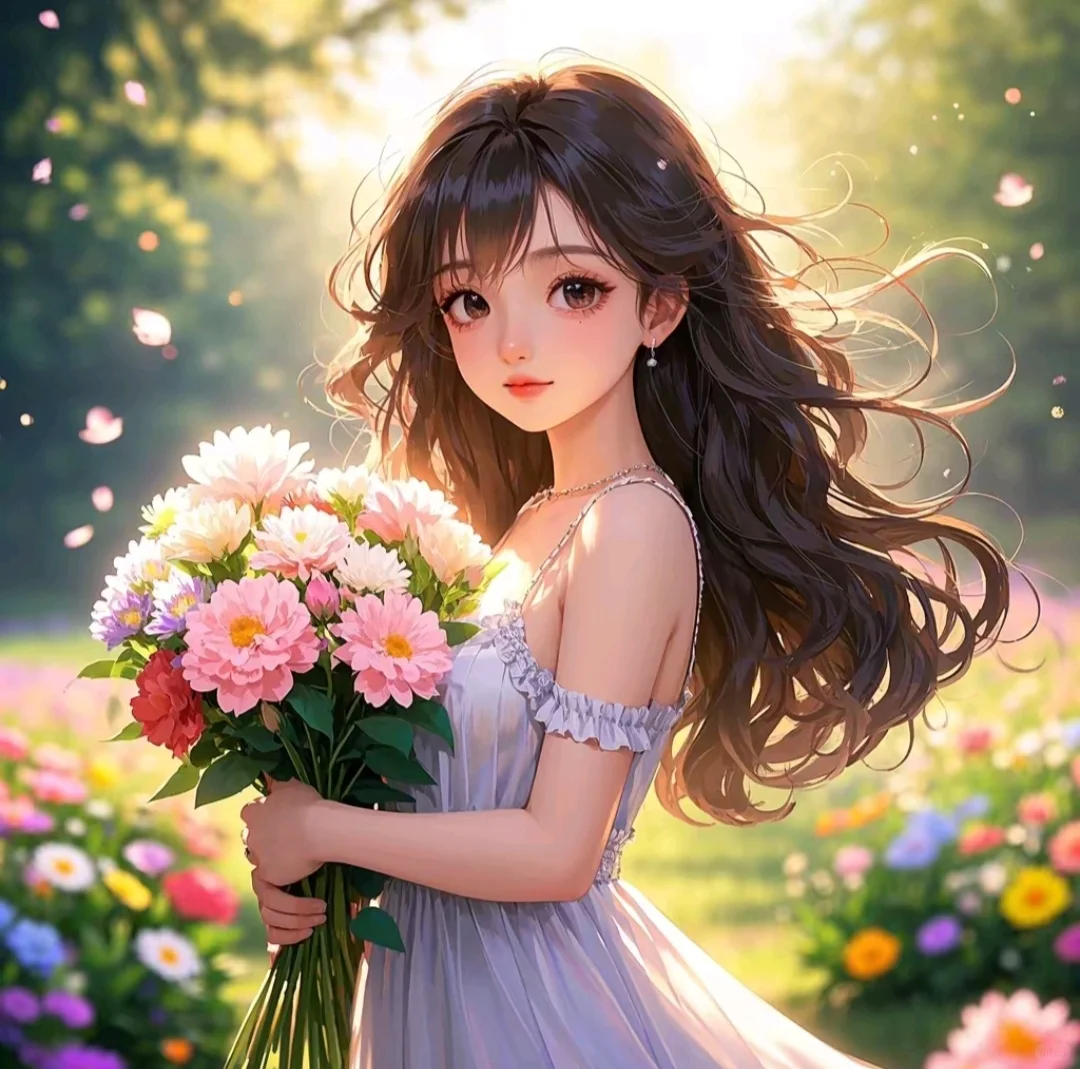 春日花间少女，演绎梦幻之美 🌸🌺
