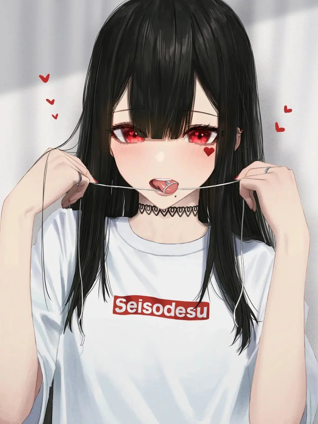 黑长直的世界，少女如画