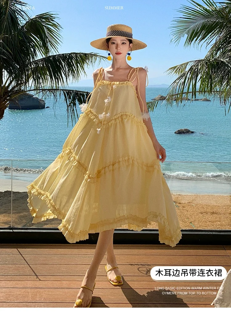 👗海边仙气裙子的穿搭秘籍✨
