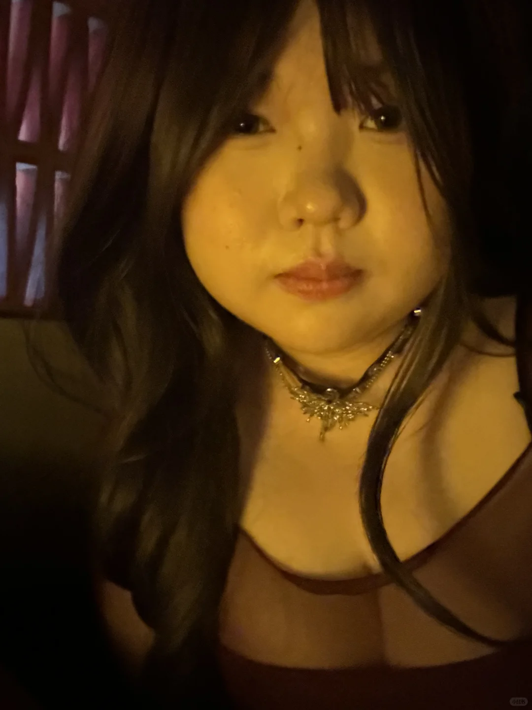 100kg的透视装挑战❗️大码女孩闭眼🐛的sexy