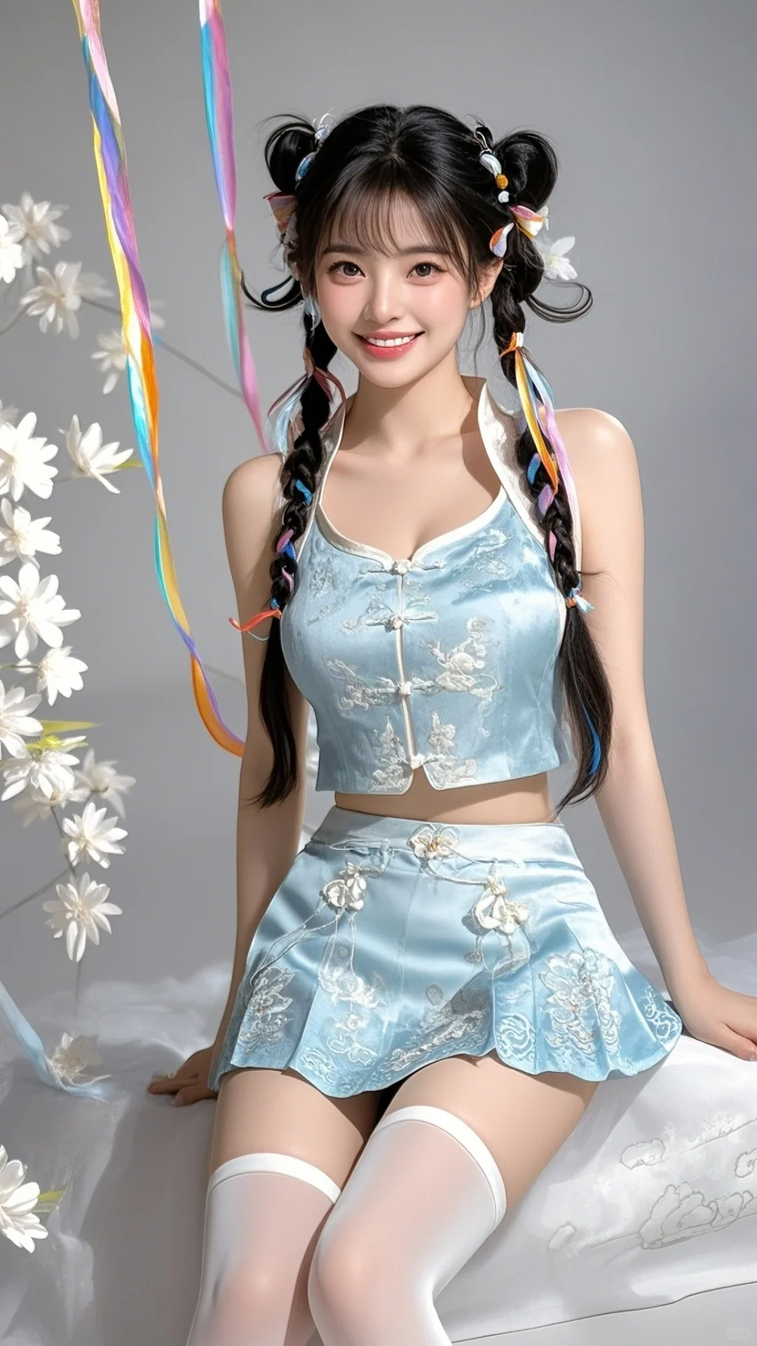 国潮短裙靓丽美少女