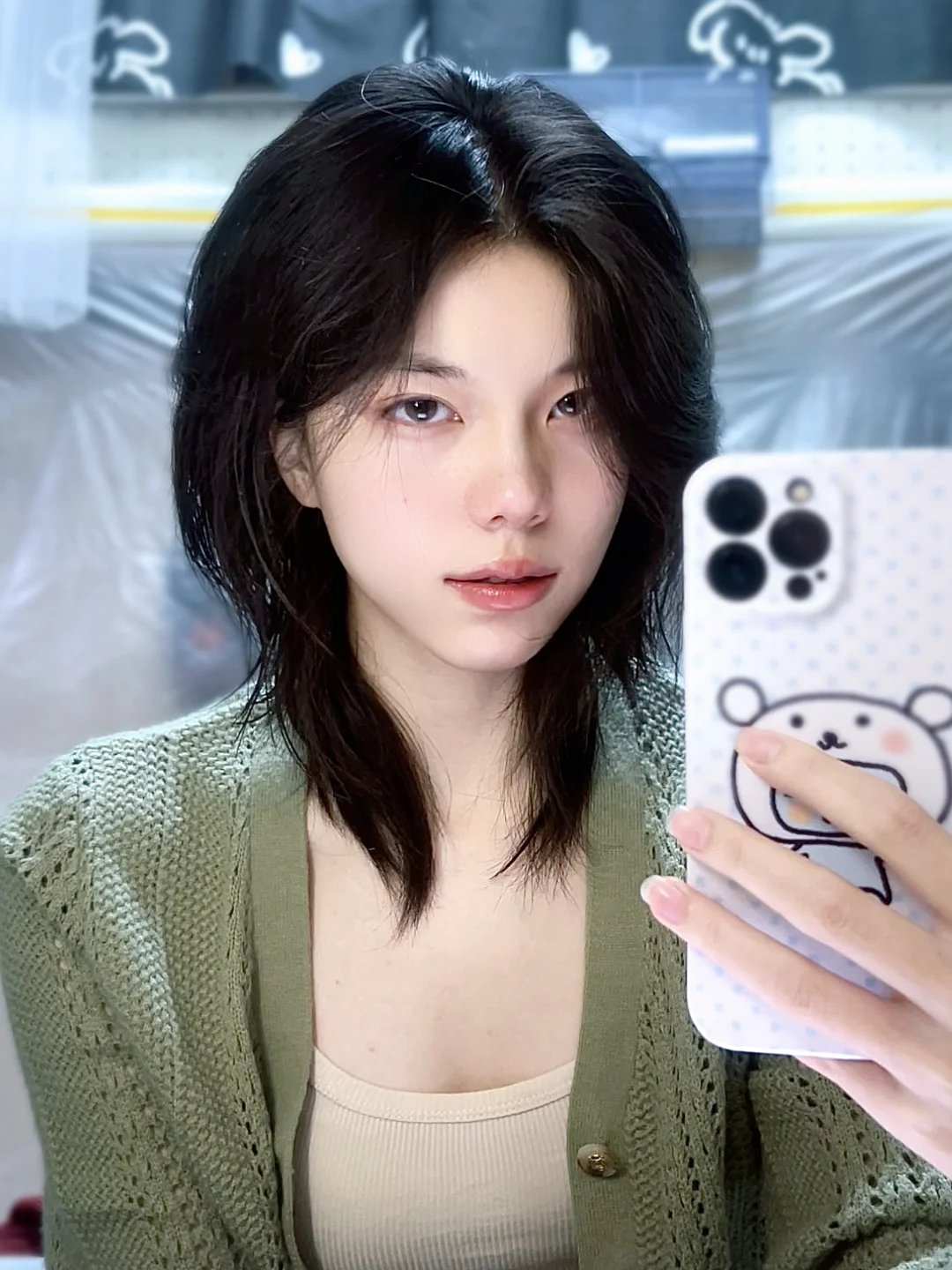 没吹头发像人妻😈