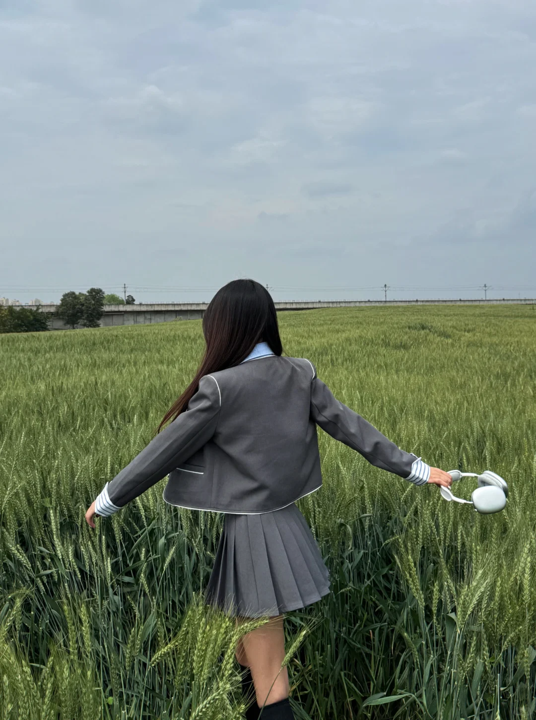 🌾JK制服遇上麦田 | 超绝氛围感写真