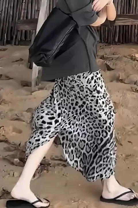豹纹裙👗夏季必备