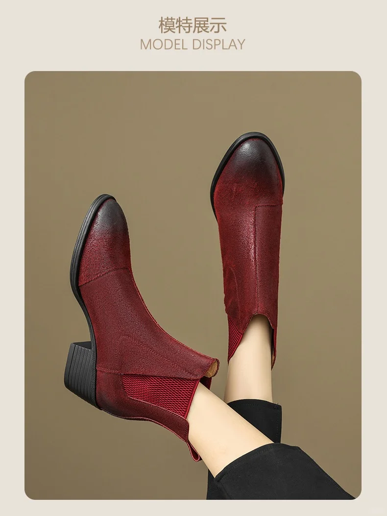 英伦风靴子女秋冬新款👢