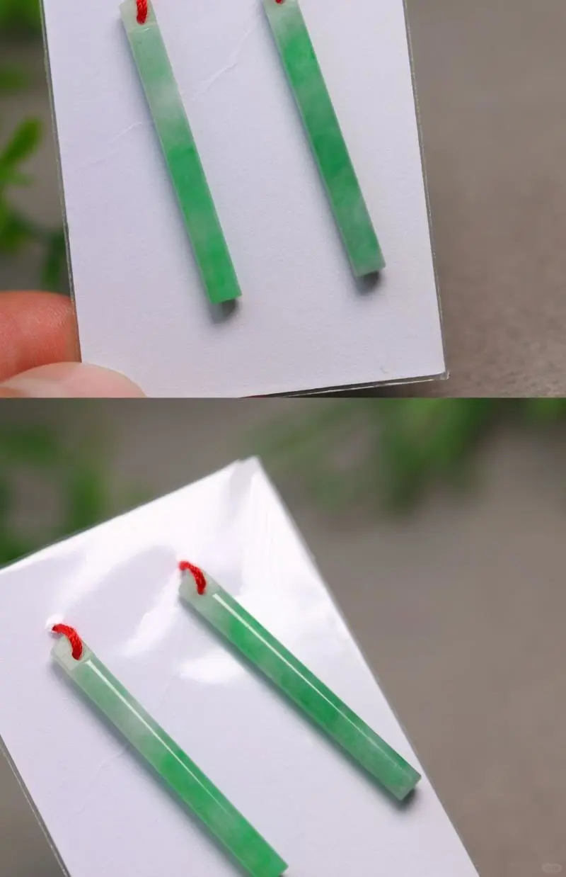 ✨冰种飘阳绿翡翠翎管🌟
