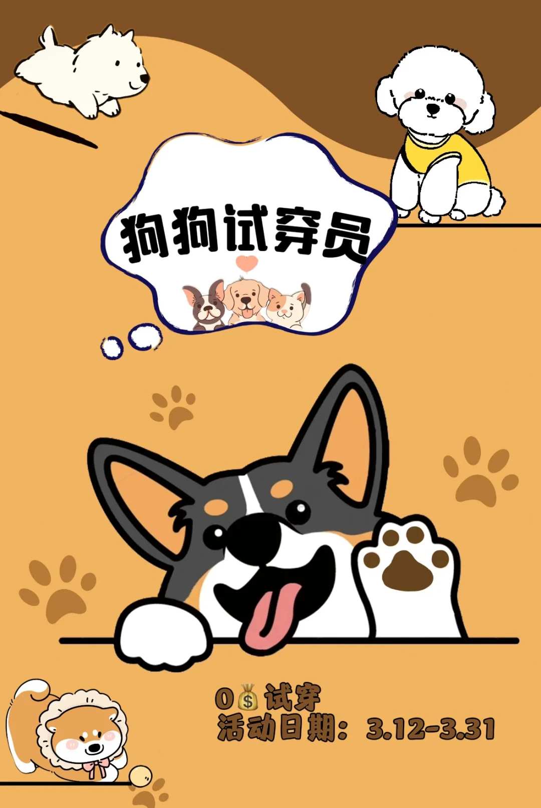 🐾狗狗小模特举爪爪啦🐾