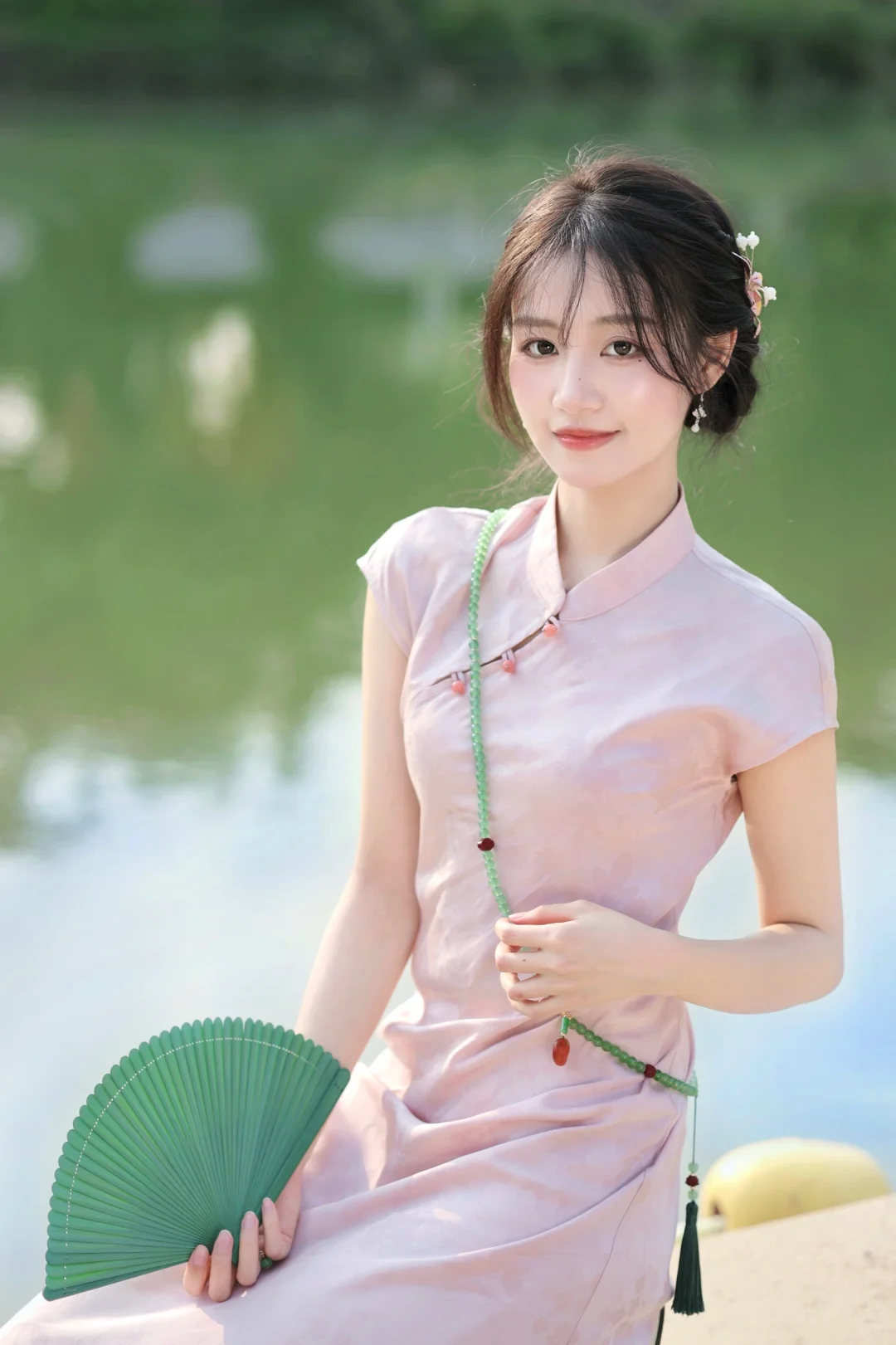 🌷一眼沦陷！温柔系粉色旗袍好好看~
