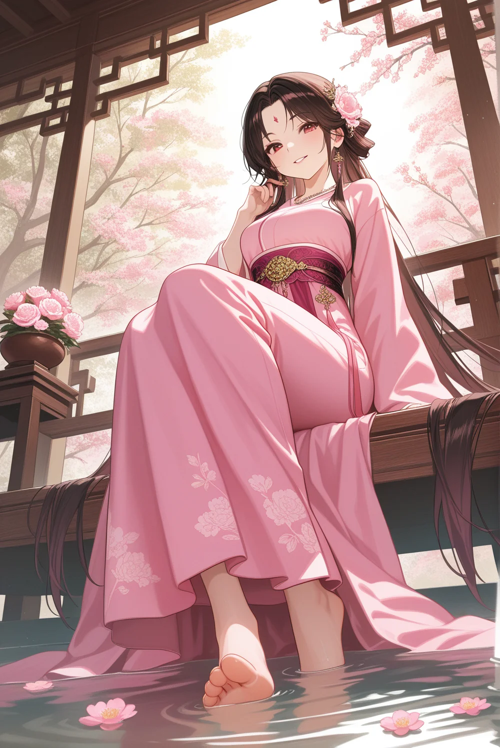 汉服少女带你走进春天