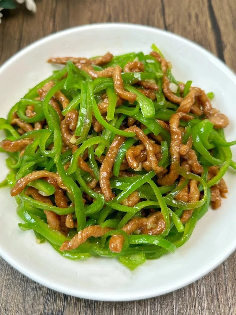 🔥青椒肉丝の究极奥义！滑嫩肉丝+脆爽青