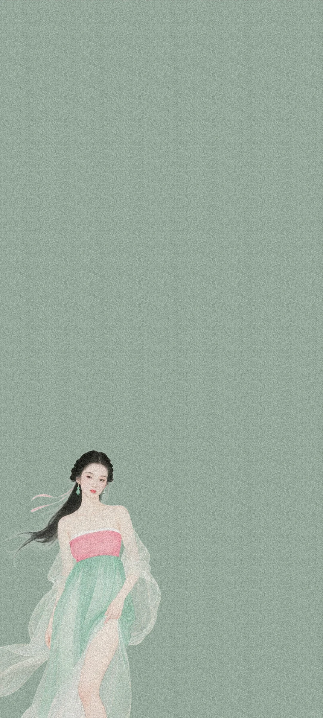 古风纯色美女壁纸