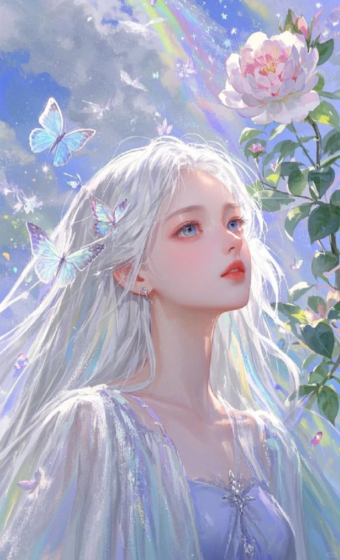 『唯美』女生白色头像