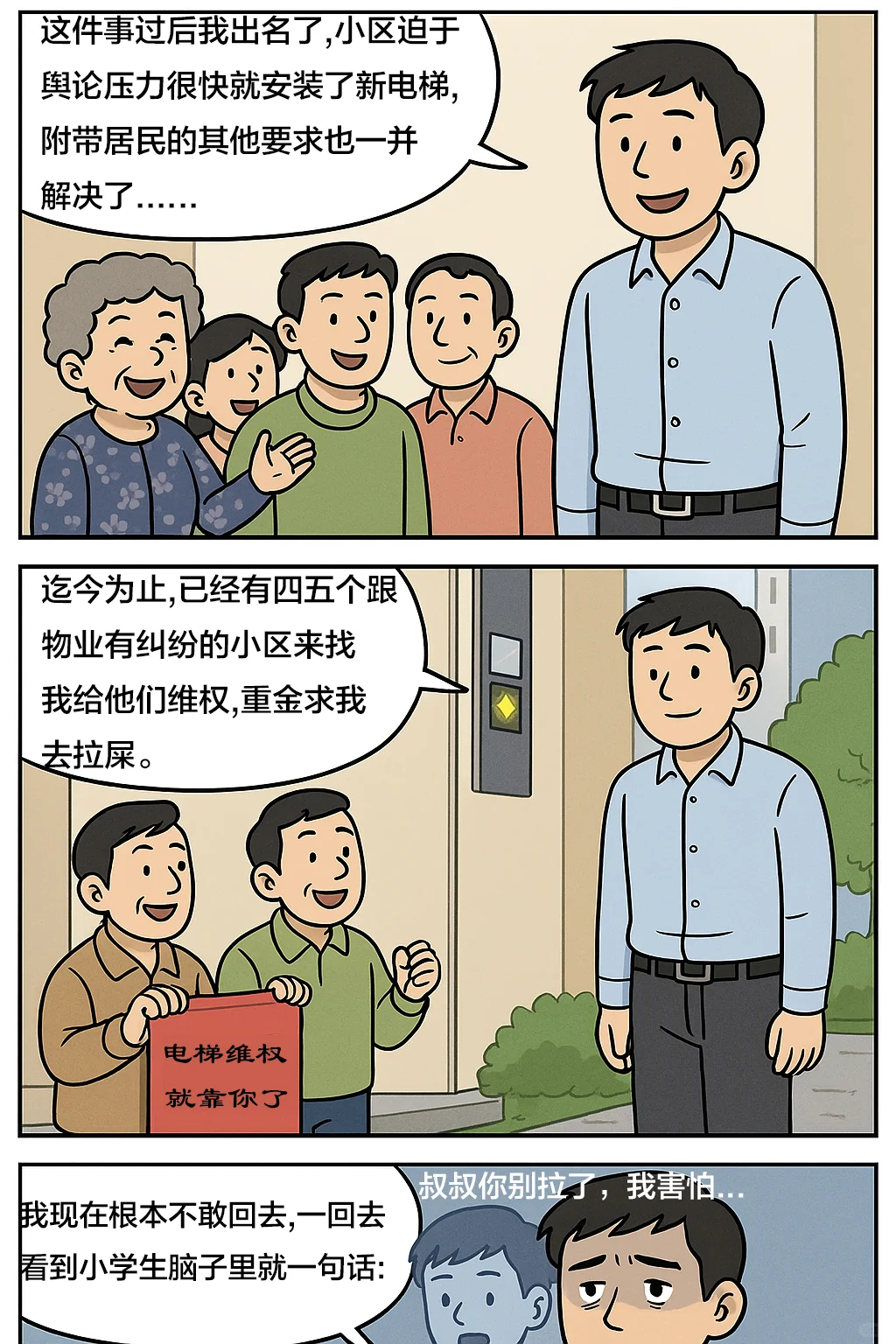 叔叔，别拉了，我害怕