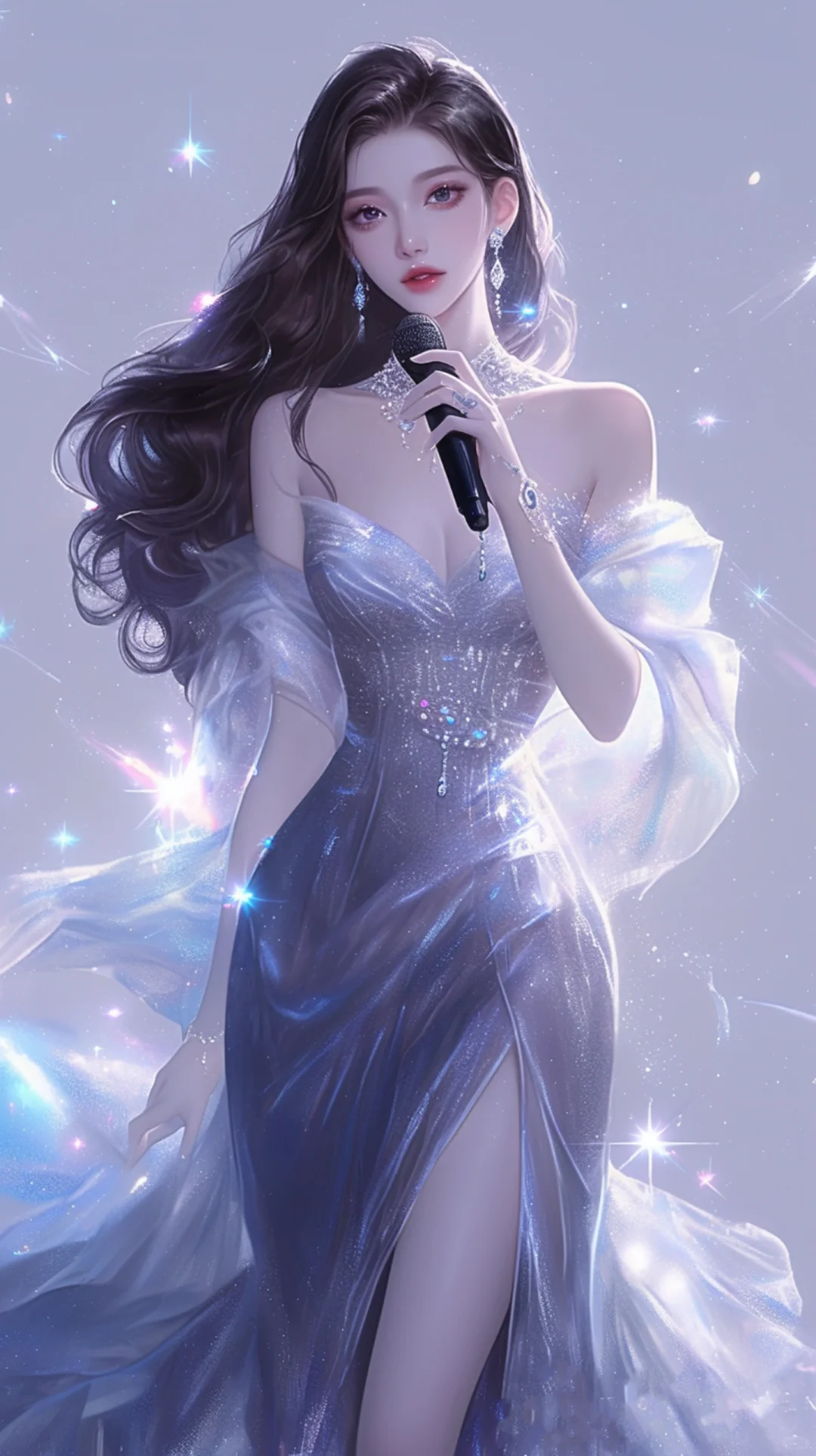 绝美女歌手半身头像｜可加图