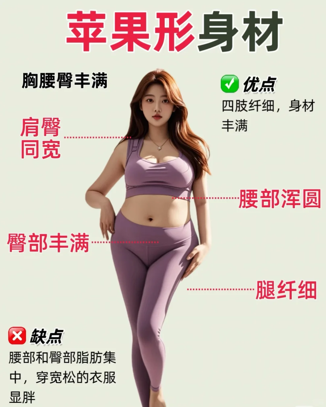 苹果型身材穿搭，告别小肚腩！