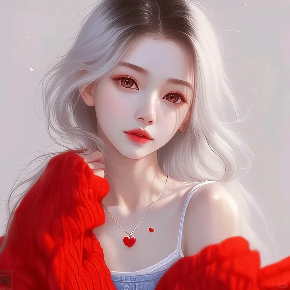 女生头像｜娇艳的红色