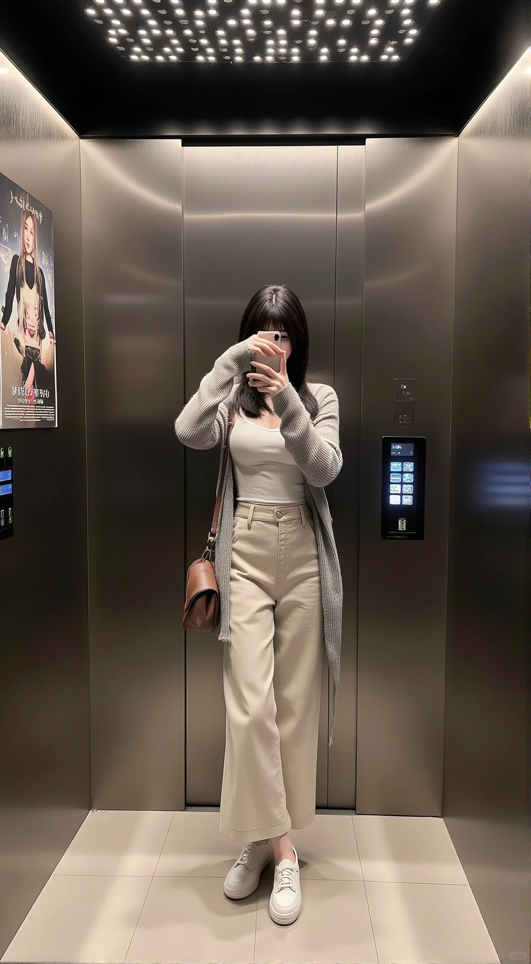 今日份的电梯自拍