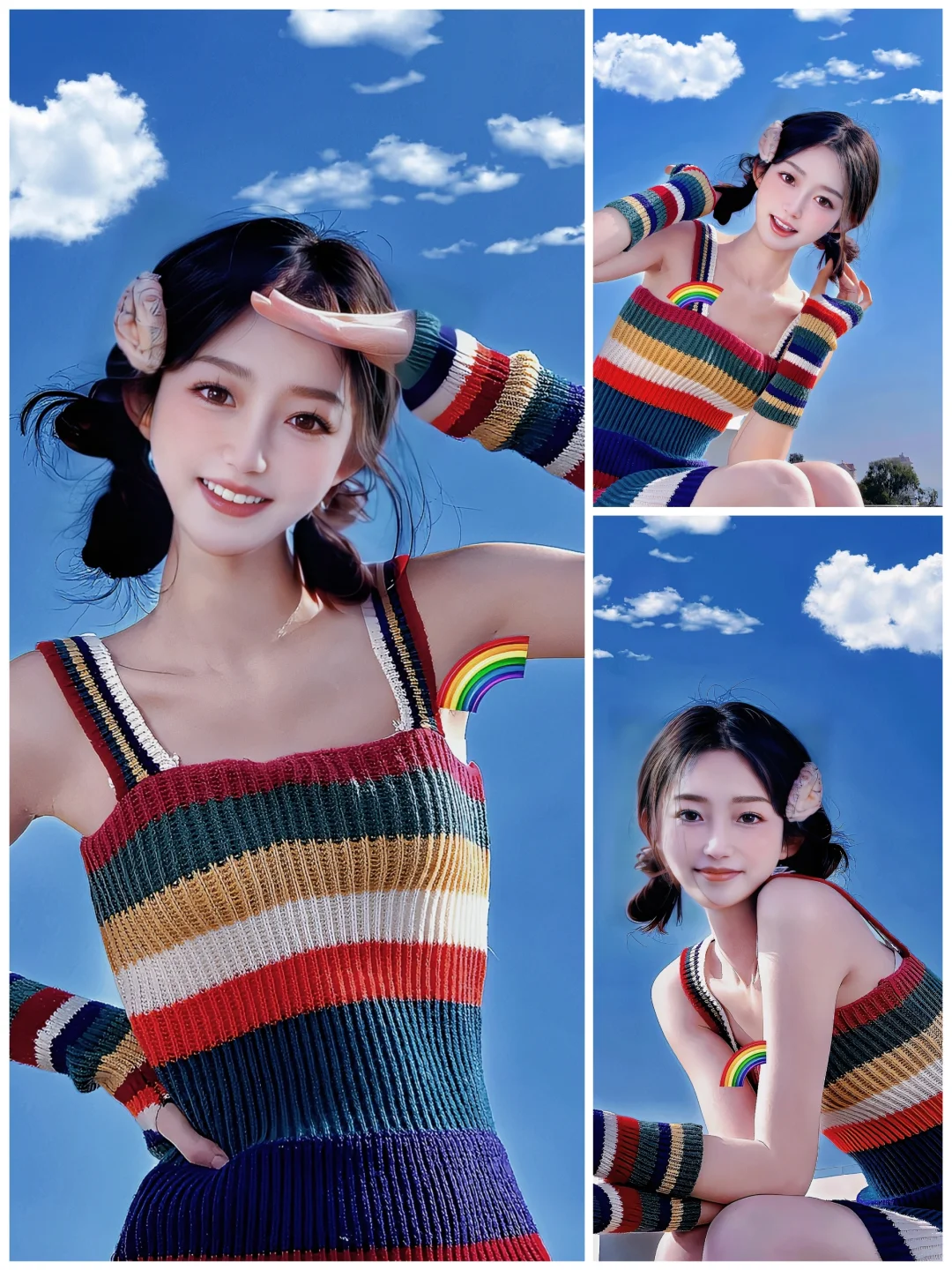 原来蓝天才是最好的背景板~