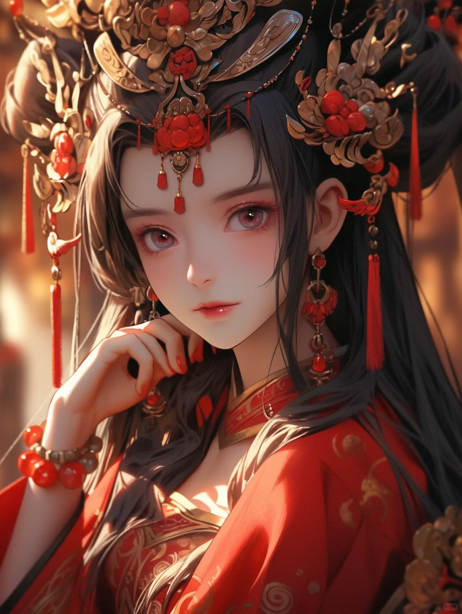 Midjourney绘画——绝美新娘，有被惊艳到～