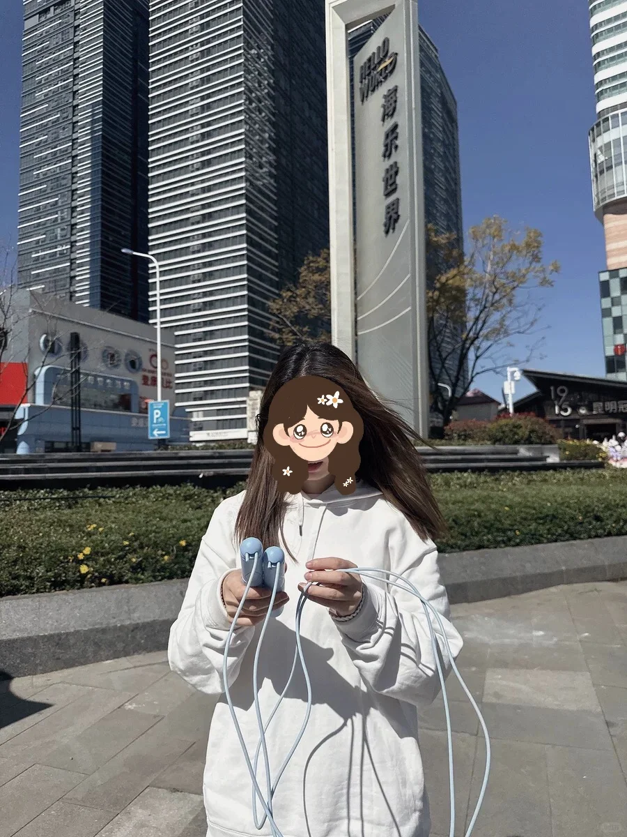 减肥好搭子———两用跳绳！