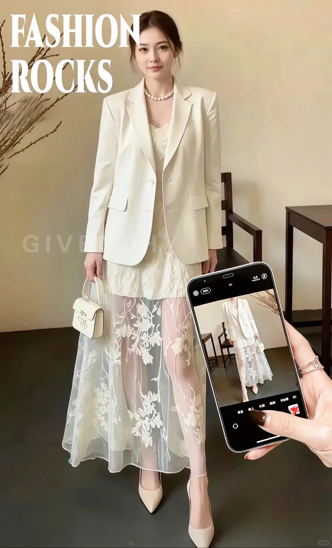 西装+蕾丝裙=高级感懒人穿搭天花板姐妹们