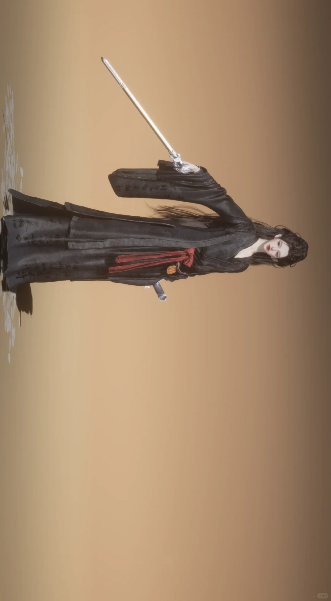 黑染红尘书➕黑染弄清影慵懒清冷感拉满了