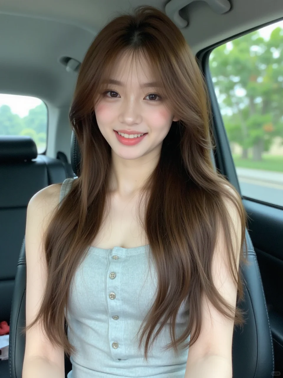 穿吊带的季节来啦！！ ai美女