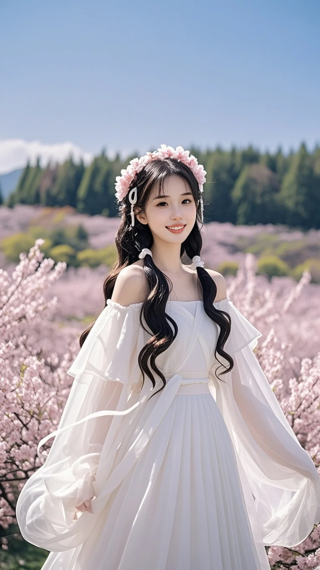 粉樱树下的汉服小姐姐🌸