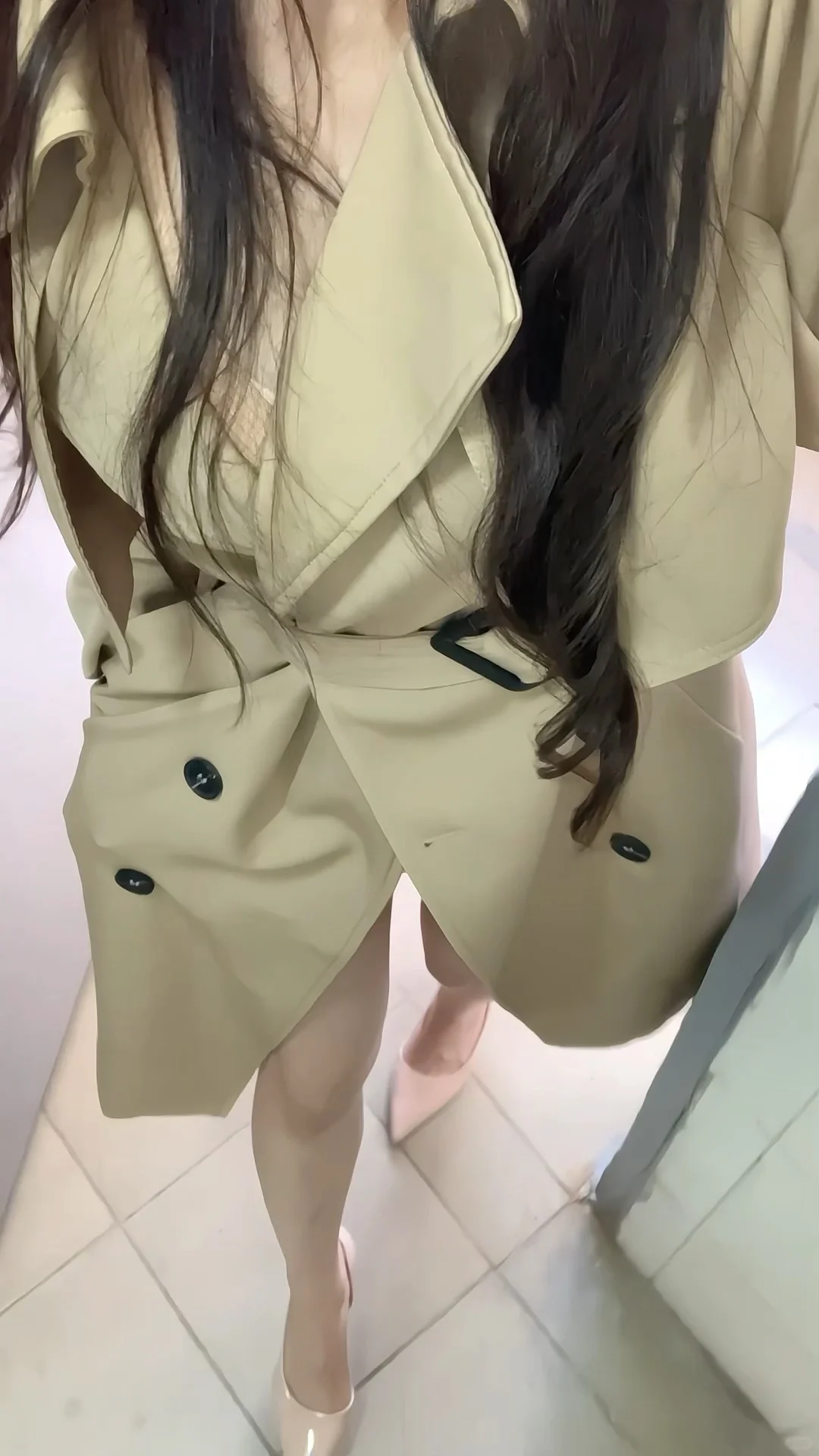 买到了超级满意的裸色高跟