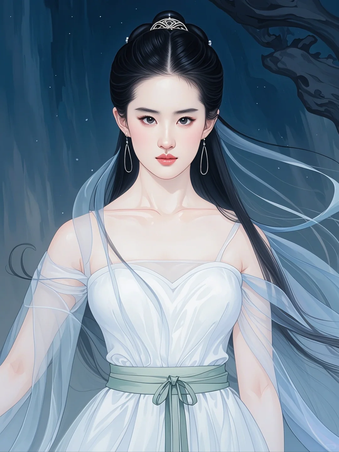 刘亦菲仙侠风绘画来啦