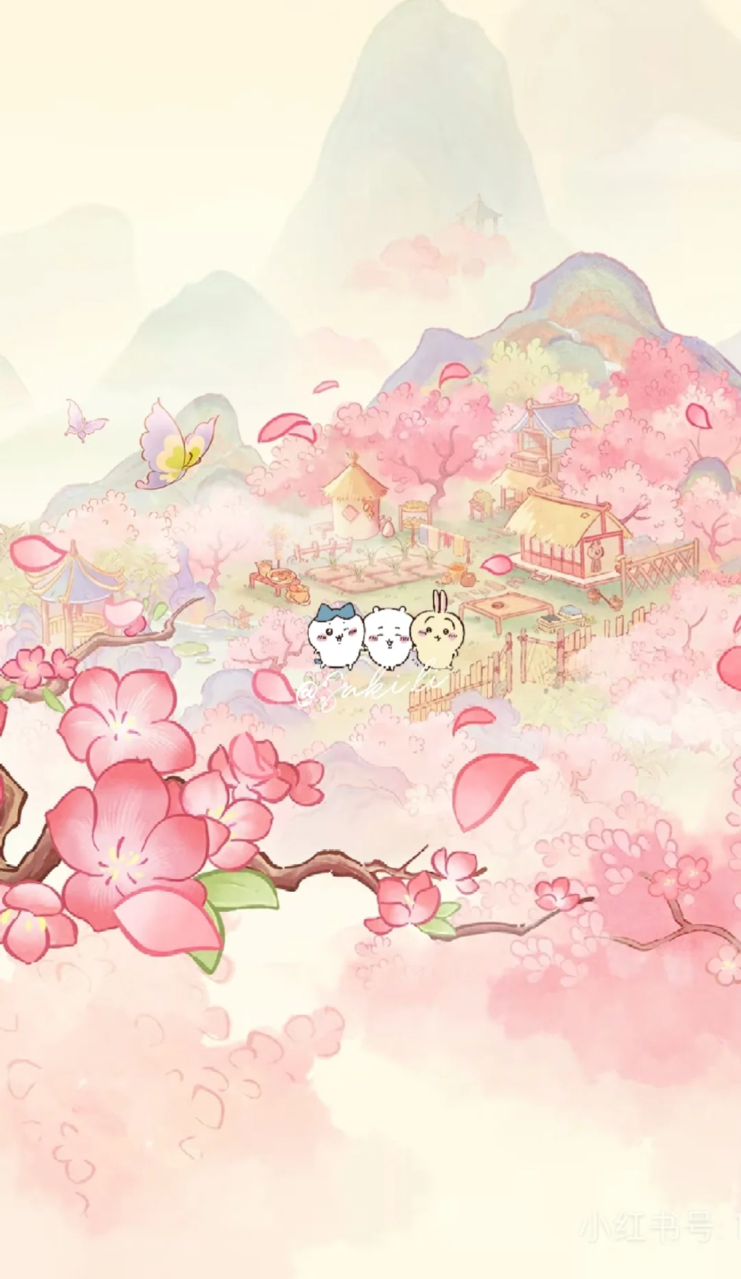 壁纸｜chiikawa桃源一日游