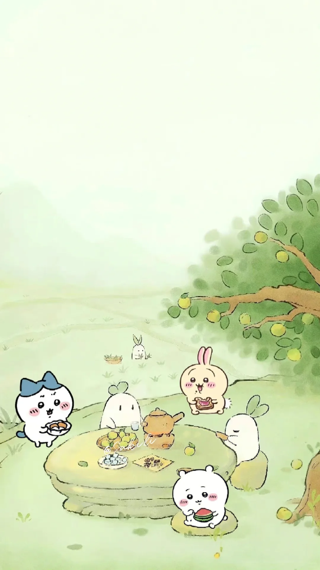 壁纸｜chiikawa桃源一日游