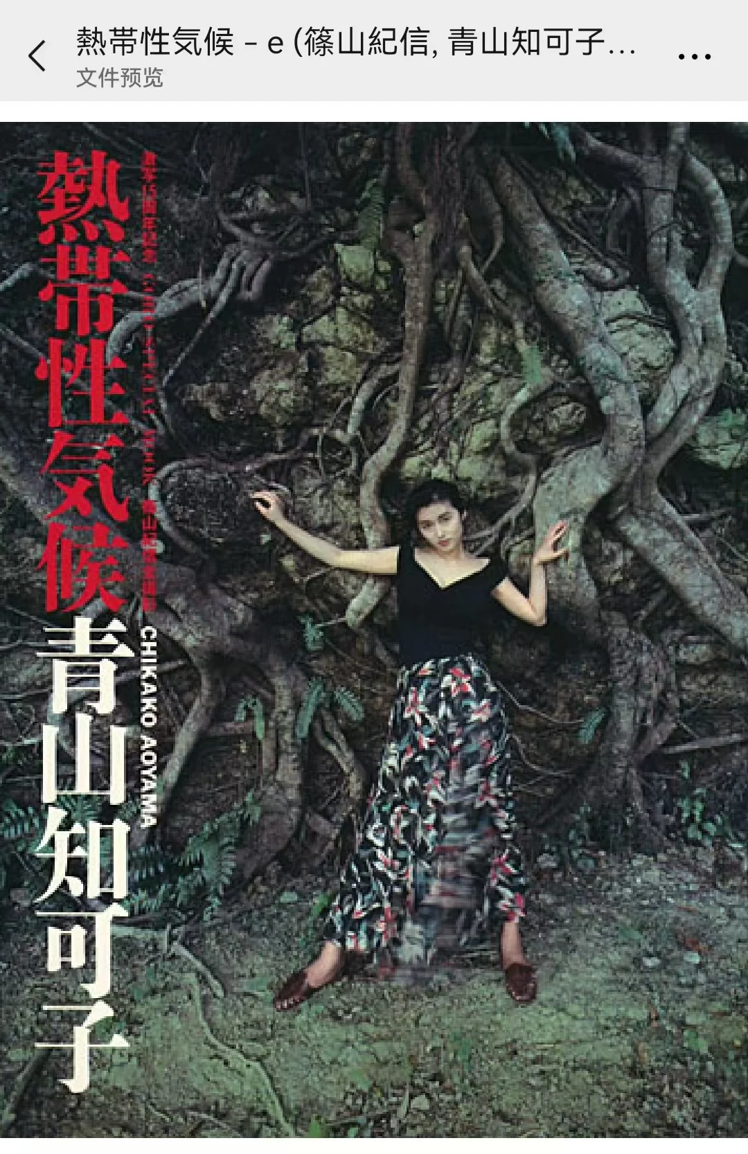 青山知可子写真，筱山纪信经典作品之一