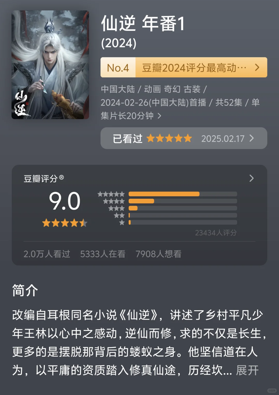 国漫推荐【仙逆 年番1】
