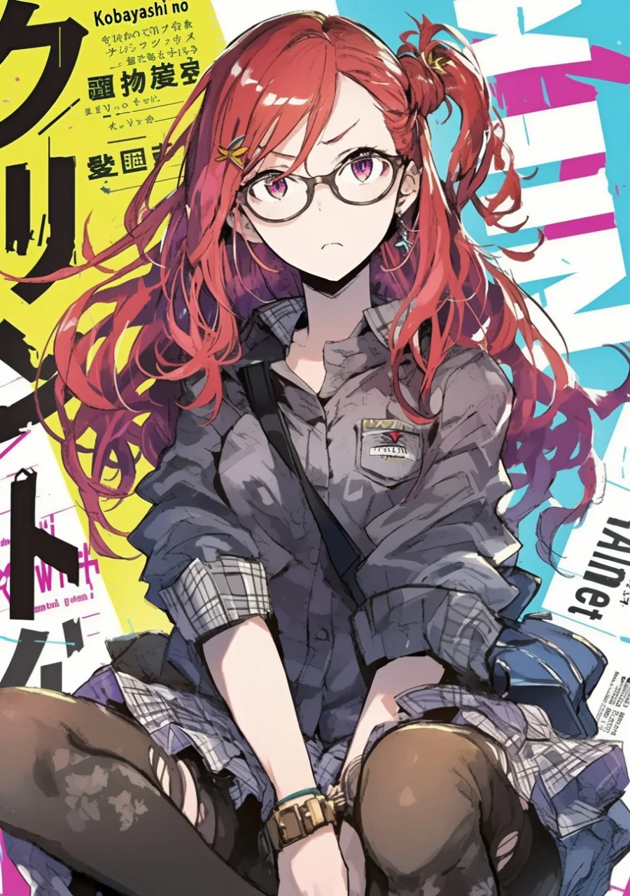 二次元美女小姐姐手绘