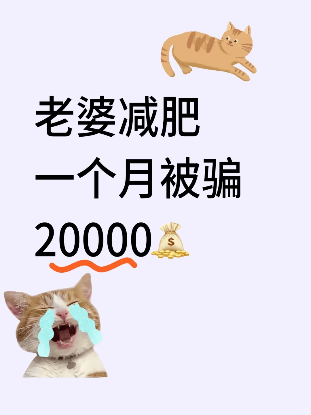 老婆减肥一个月被骗20000 ，怎么追？
