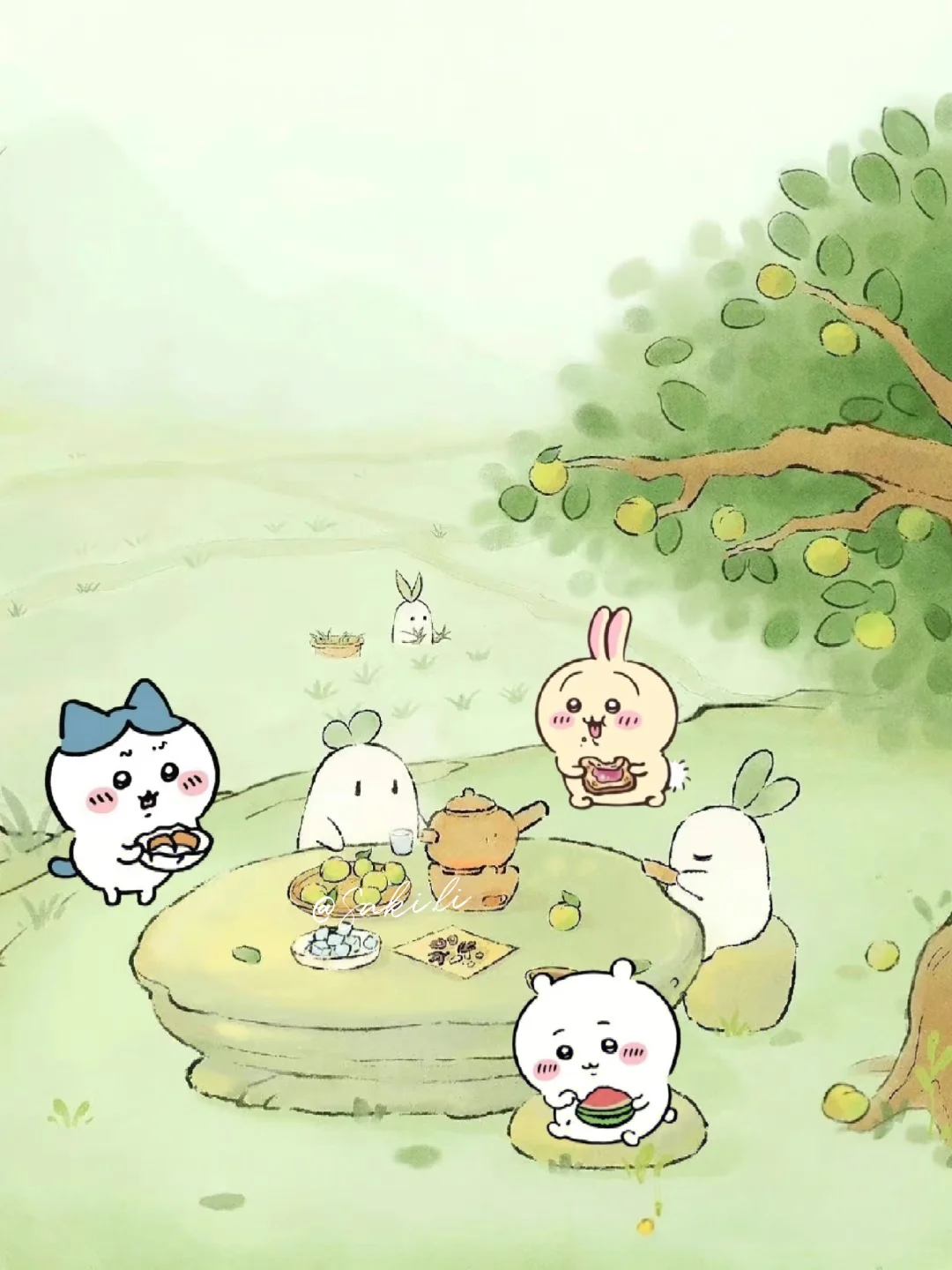 壁纸｜chiikawa桃源一日游