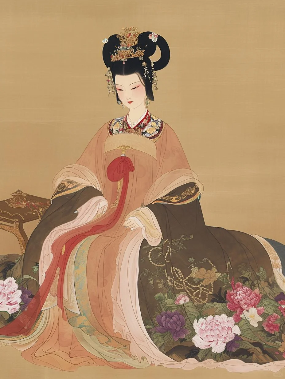 古典东方‖唐代宫装美人图，玉面芙蓉含笑开
