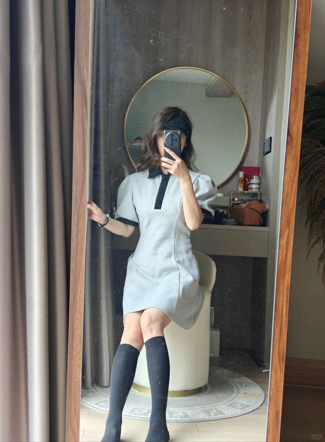 OOTD|黑色小腿袜