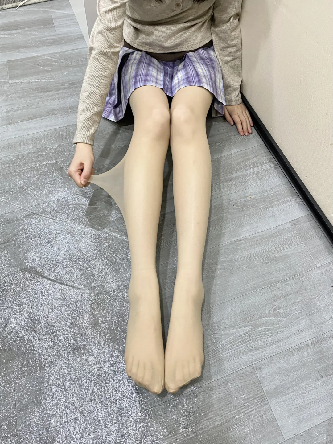左滑看我变装?实况直出的紫色系穿搭！