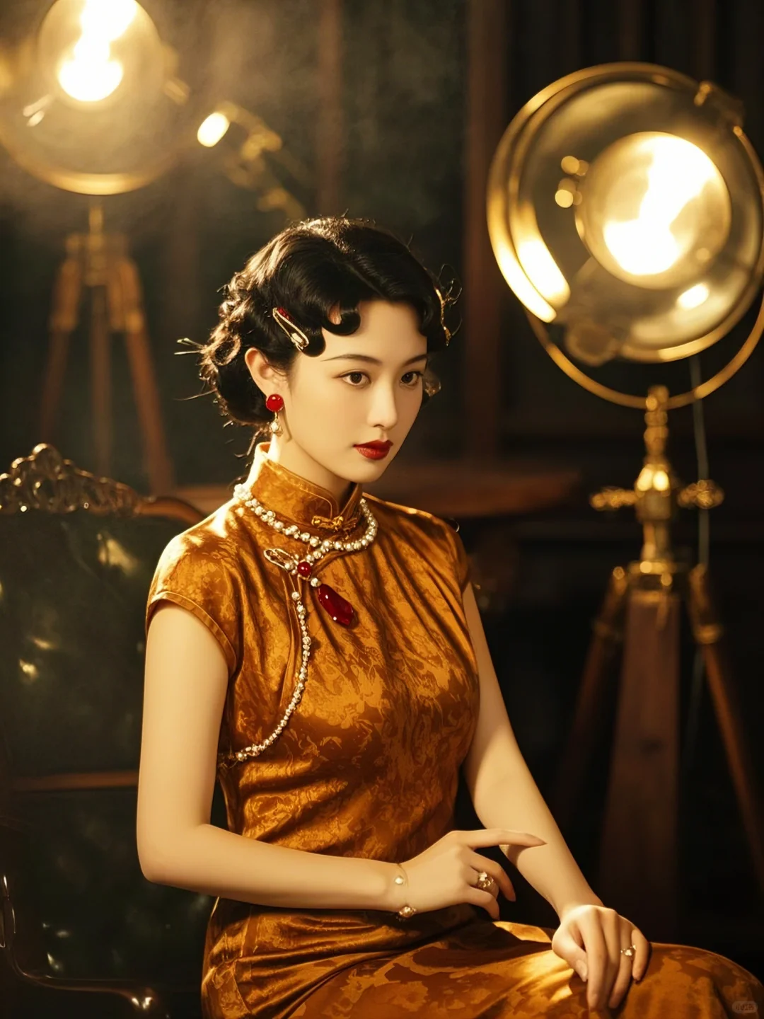 迷人的光影映衬出别致的古典之美《旗袍雅韵》