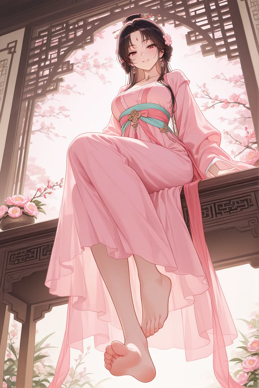 春日限定版汉服少女