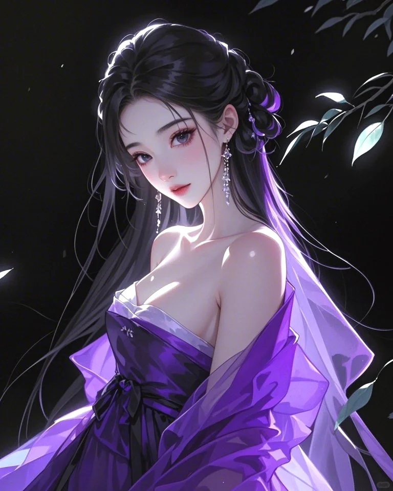 妆容淡雅眉间画， 气质雍容世所夸。