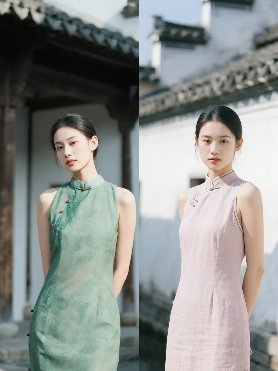 新中式旗袍穿搭合集，变身春日清冷感少女！