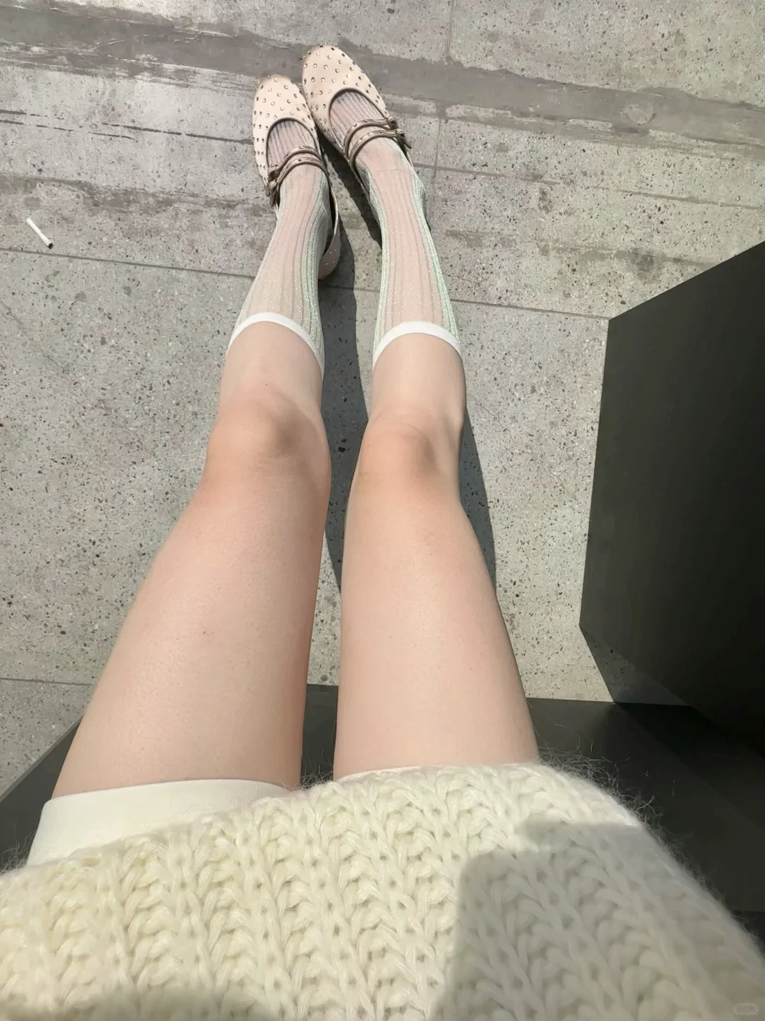 光腿穿小腿袜的季节要来啦！