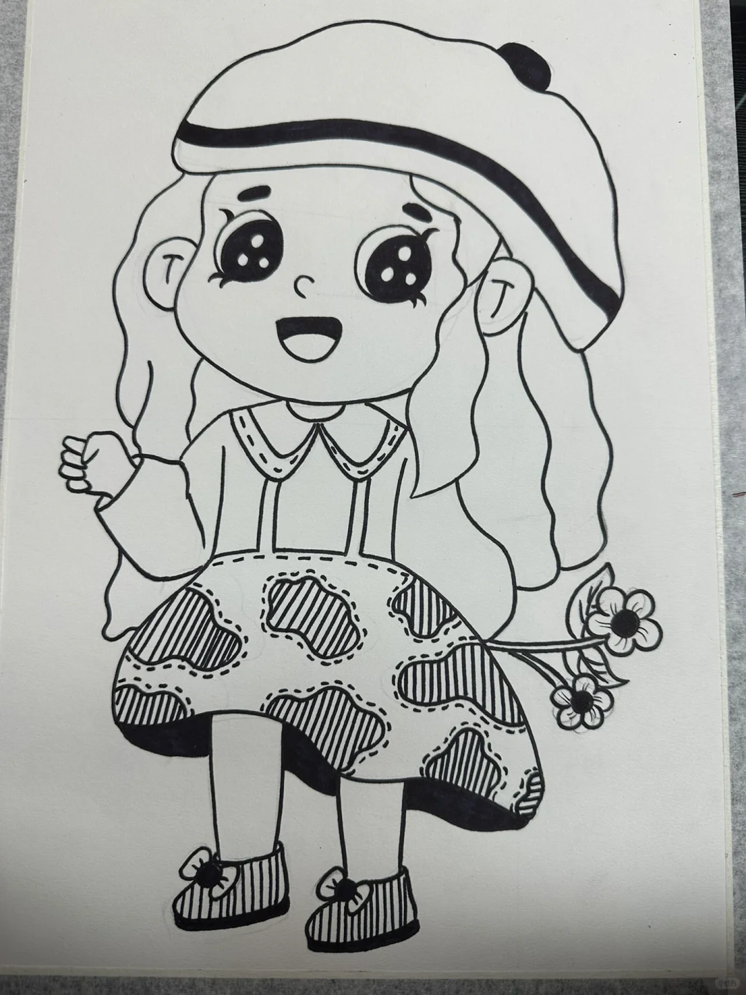 线描女孩｜线条