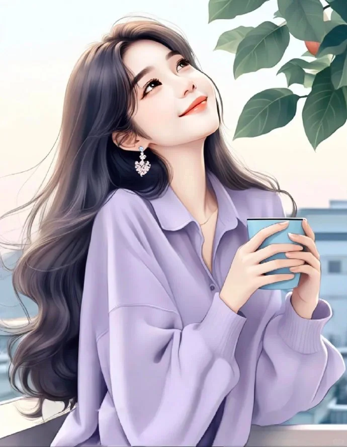 优雅自信知性美女生头像