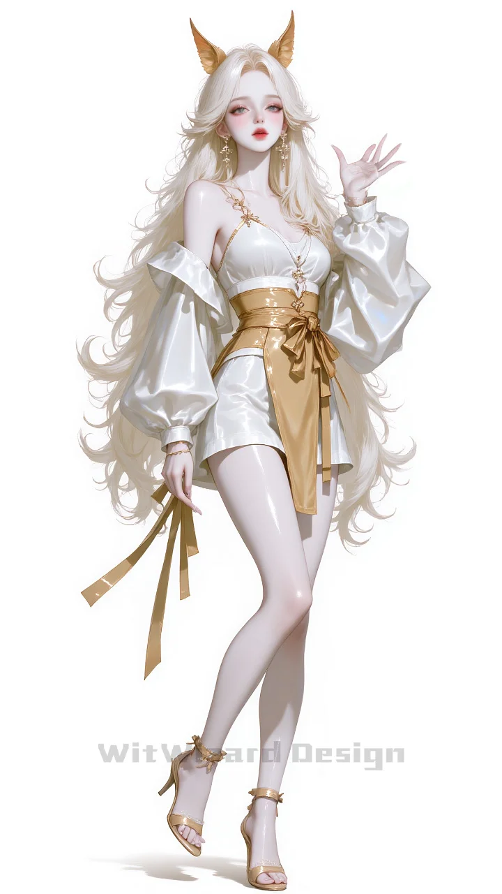 ⚫银白长发冷艳女王 | 黑色时尚的性感魅力