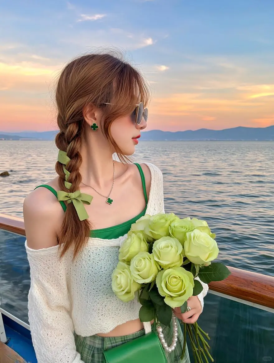 🦋｜清新绿色女生头像分享